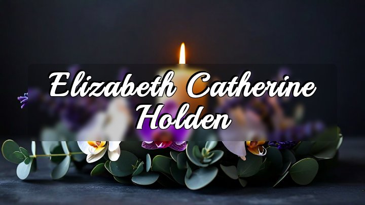 Elizabeth Catherine Holden, Salt Lake City, Utah